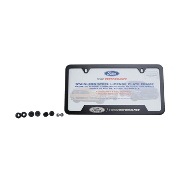 Black Stainless Steel Ford Performance License Plate Frame - Ford Show Parts