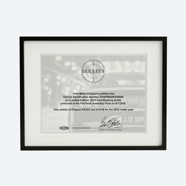 Certificate Frame with Matting - Ford Show Parts