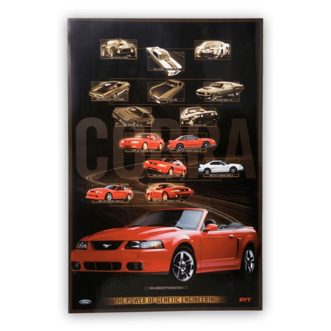 Cobra Family Tree Poster - Ford Show Parts