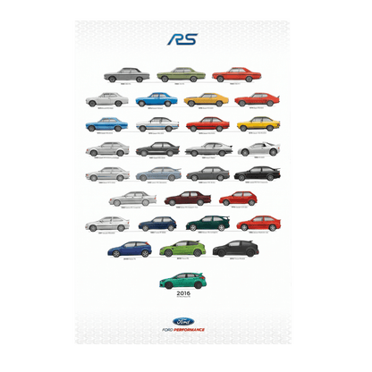 Focus RS 1968-2016 Poster - Ford Show Parts