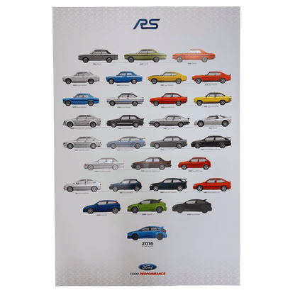 Focus RS 1968-2016 Poster - Ford Show Parts