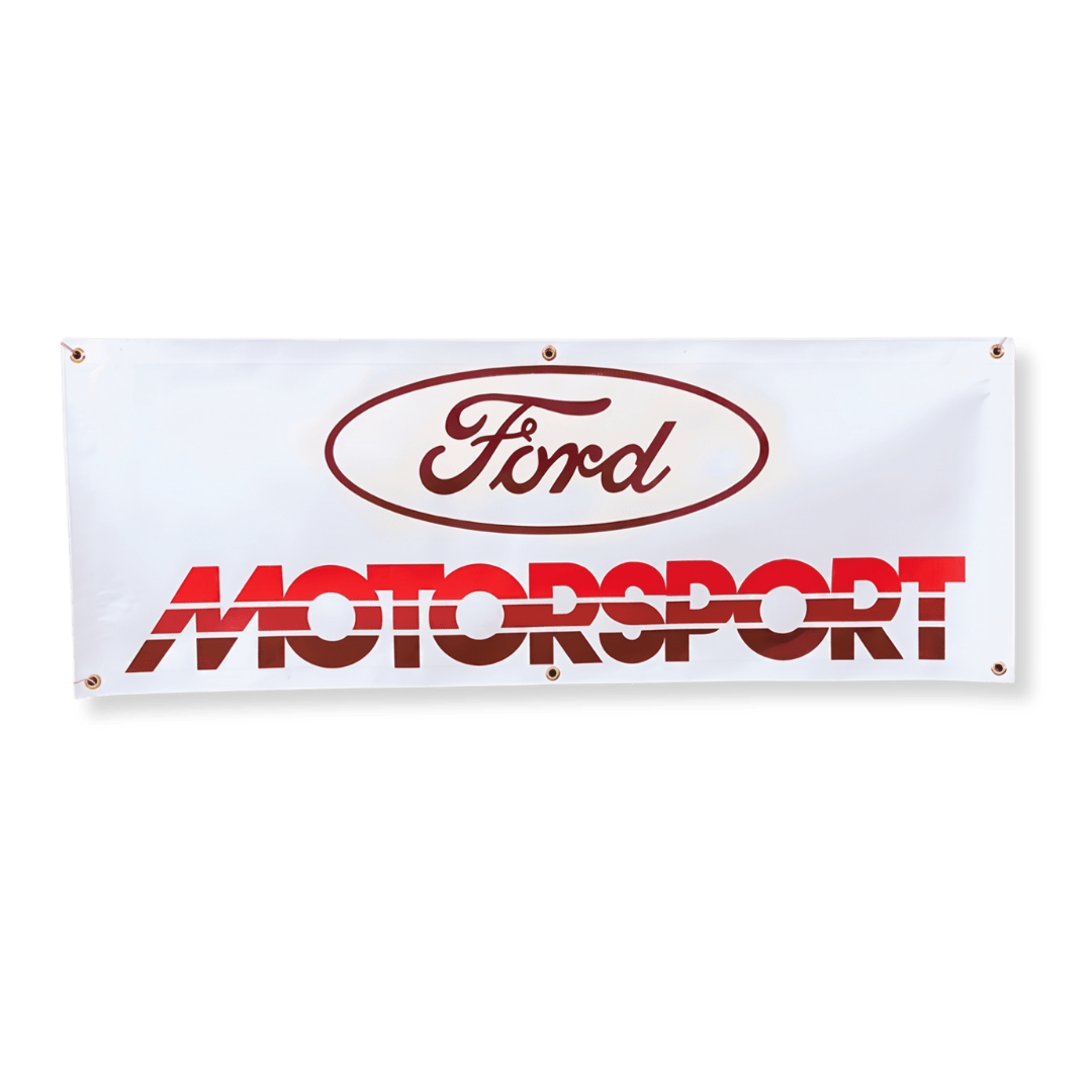 Ford Motorsport Vinyl Banner - Ford Show Parts