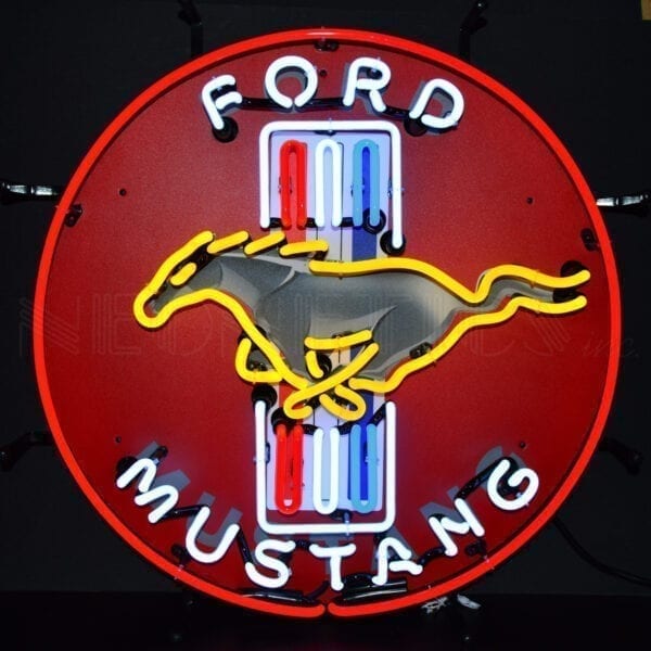 Ford Mustang Red Neon Sign - Ford Show Parts
