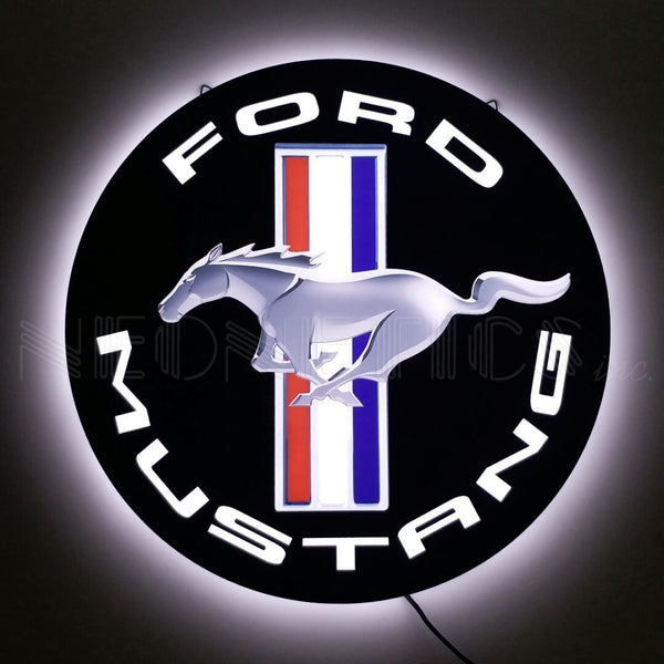 ★MUCENT★ Side circular logo signature man-to-man unisex ford-mustang-slim-line-led-