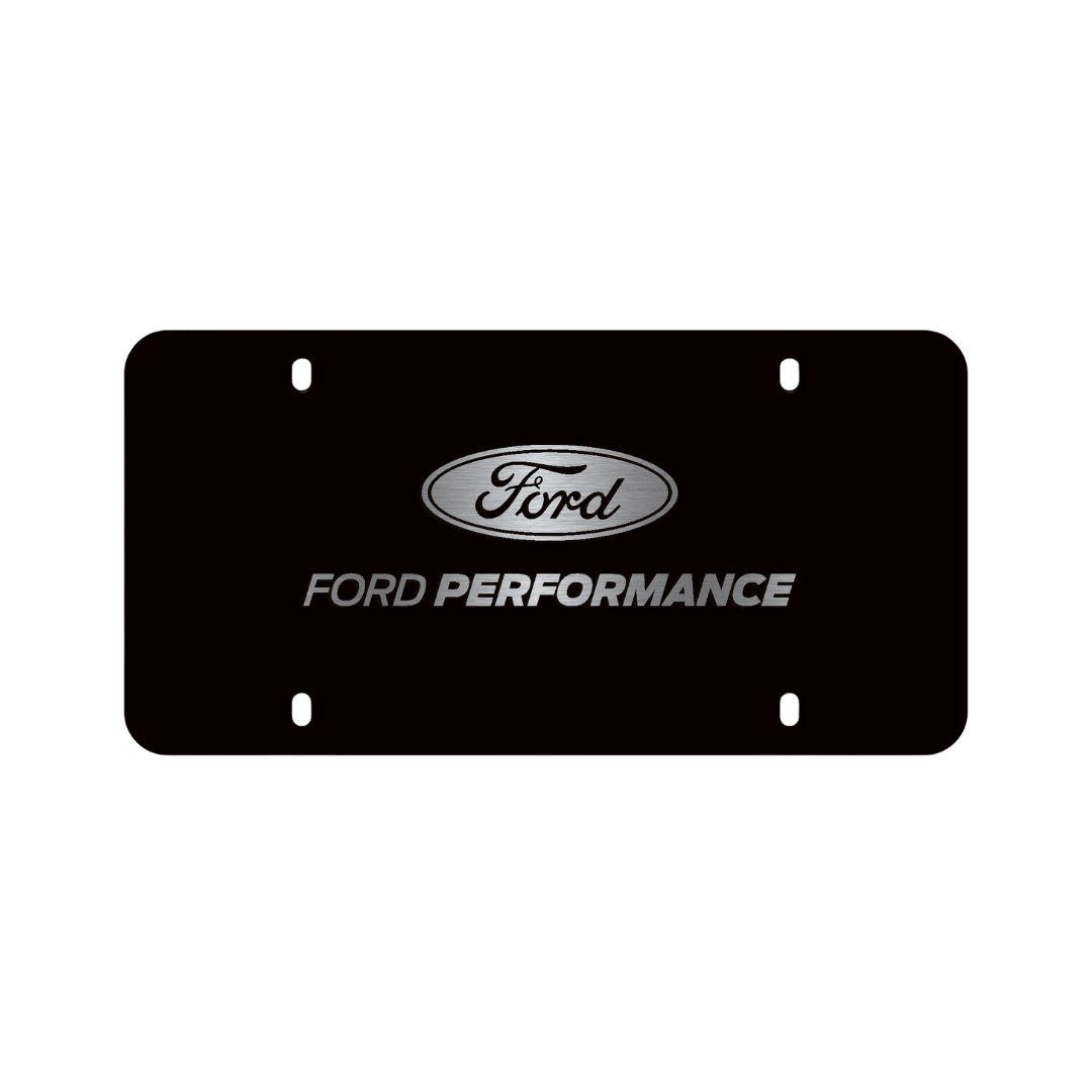 Ford Performance Black Stainless Steel Marque Plate - Ford Show Parts