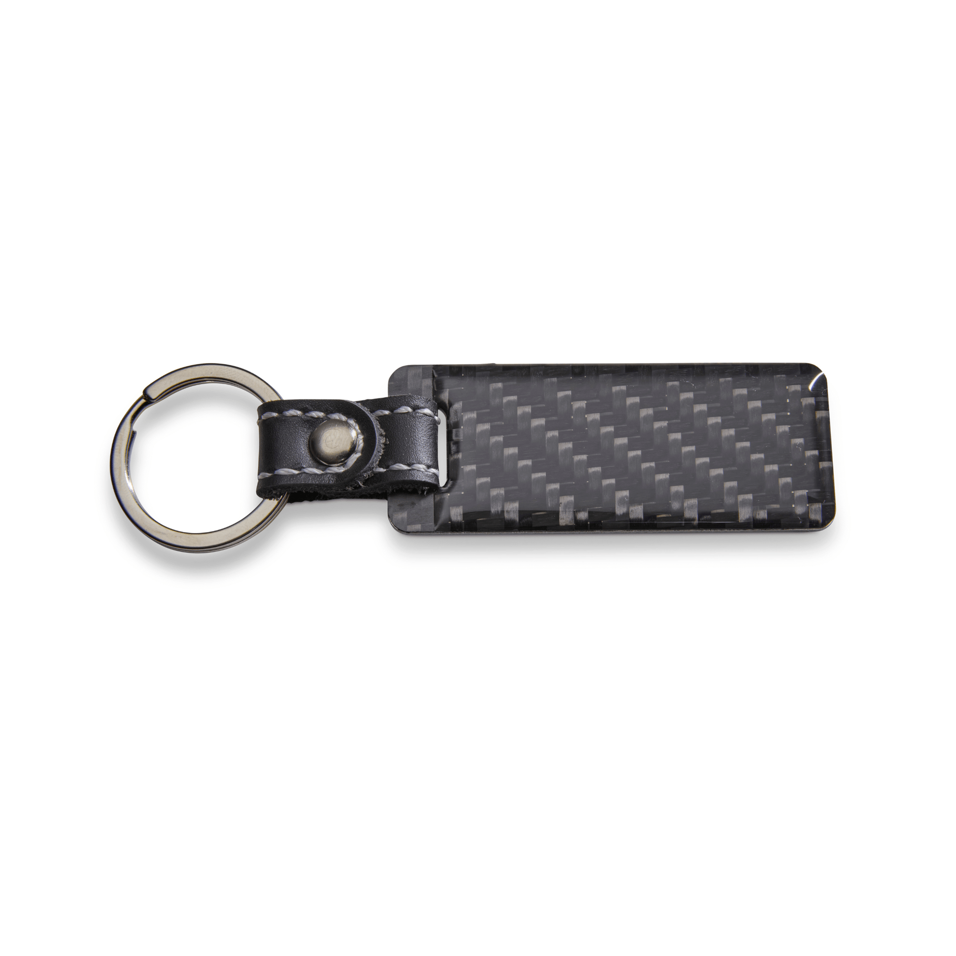 Ford Performance Stainless Steel and Carbon Fiber Keychain - Ford Show Parts