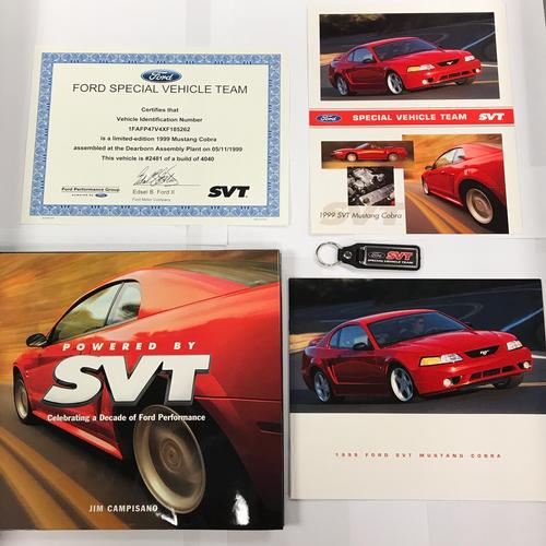 Ford SVT Certificate Package - Ford Show Parts