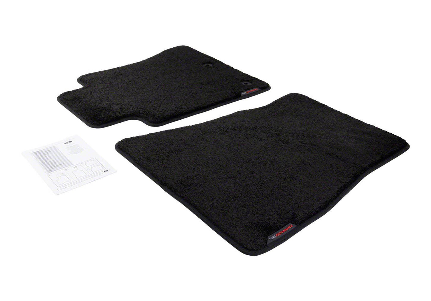 FPP MUSTANG PREM FLOOR MAT SET - 60oz - BLK - Ford Show Parts