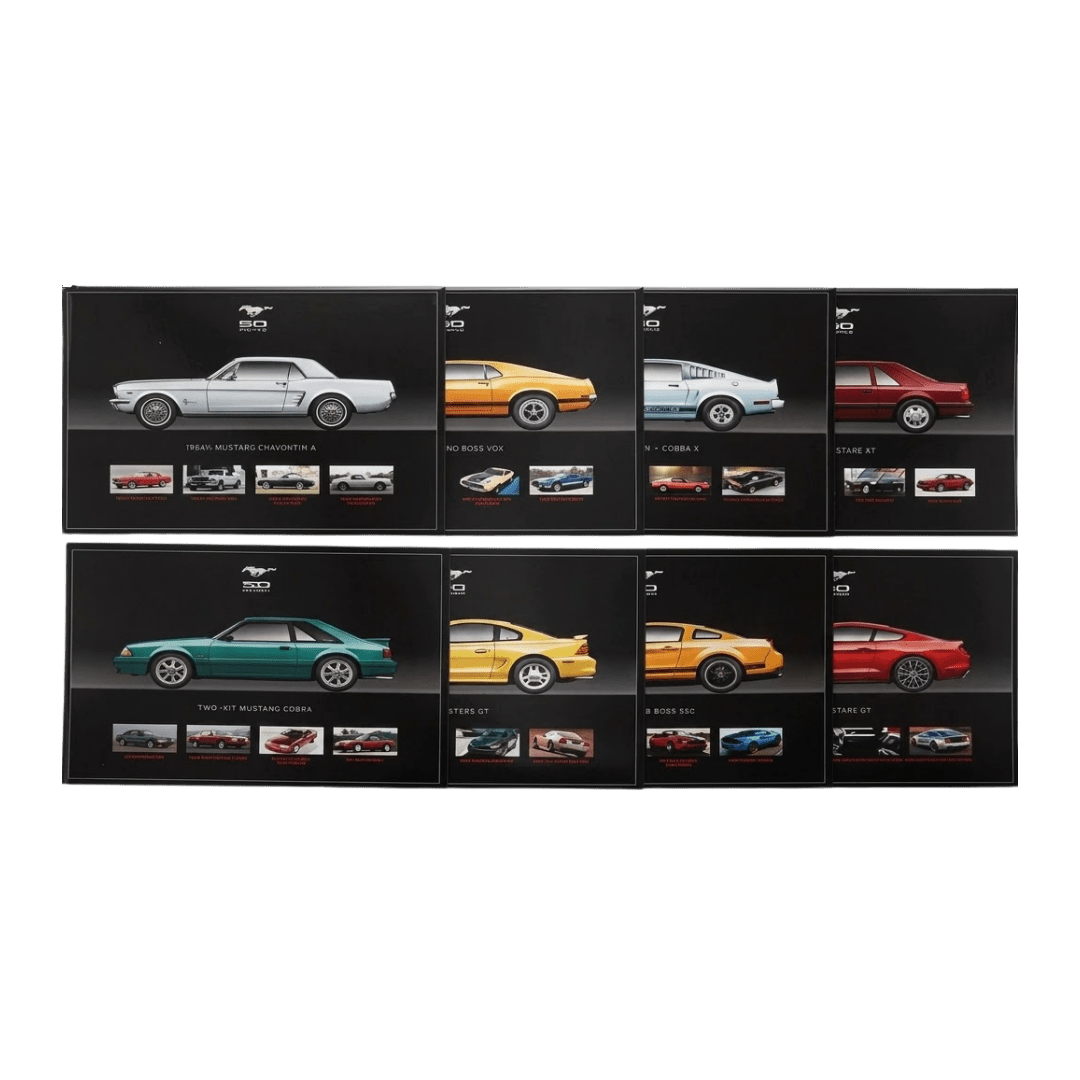 Mustang 50 YEARS Hero Card Set - Ford Show Parts