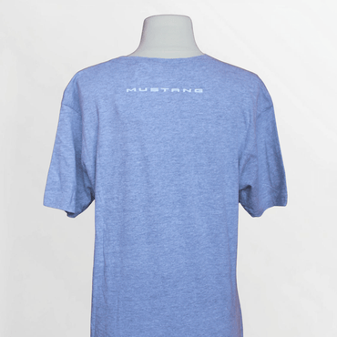 Mustang Charcoal Grey Tri - Bar Logo Tee - Ford Show Parts