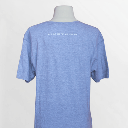 Mustang Charcoal Grey Tri - Bar Logo Tee - Ford Show Parts