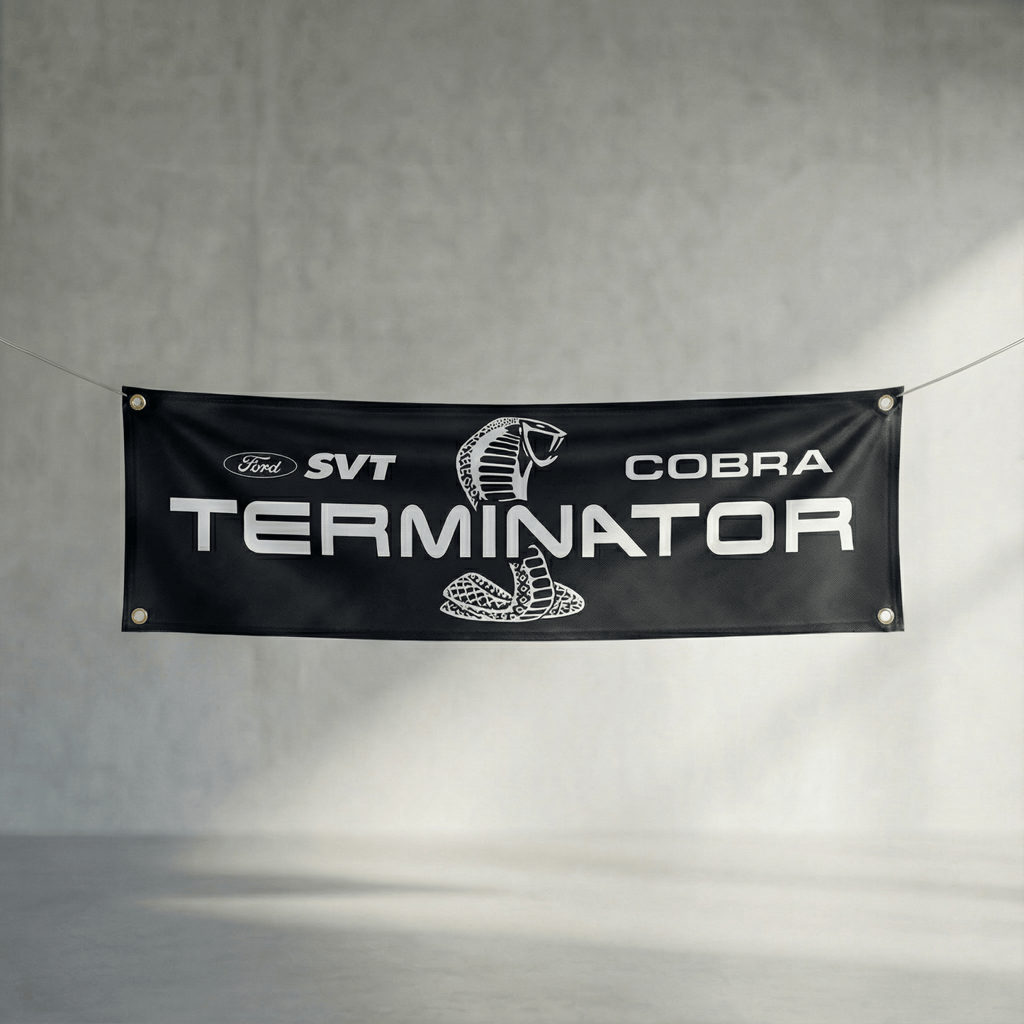 Mustang Cobra Terminator Fabric Show Banner - Ford Show Parts