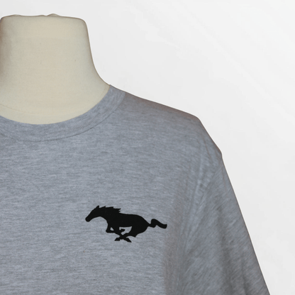 Mustang Grey Detroit Born Pony Tee - Ford Show Parts