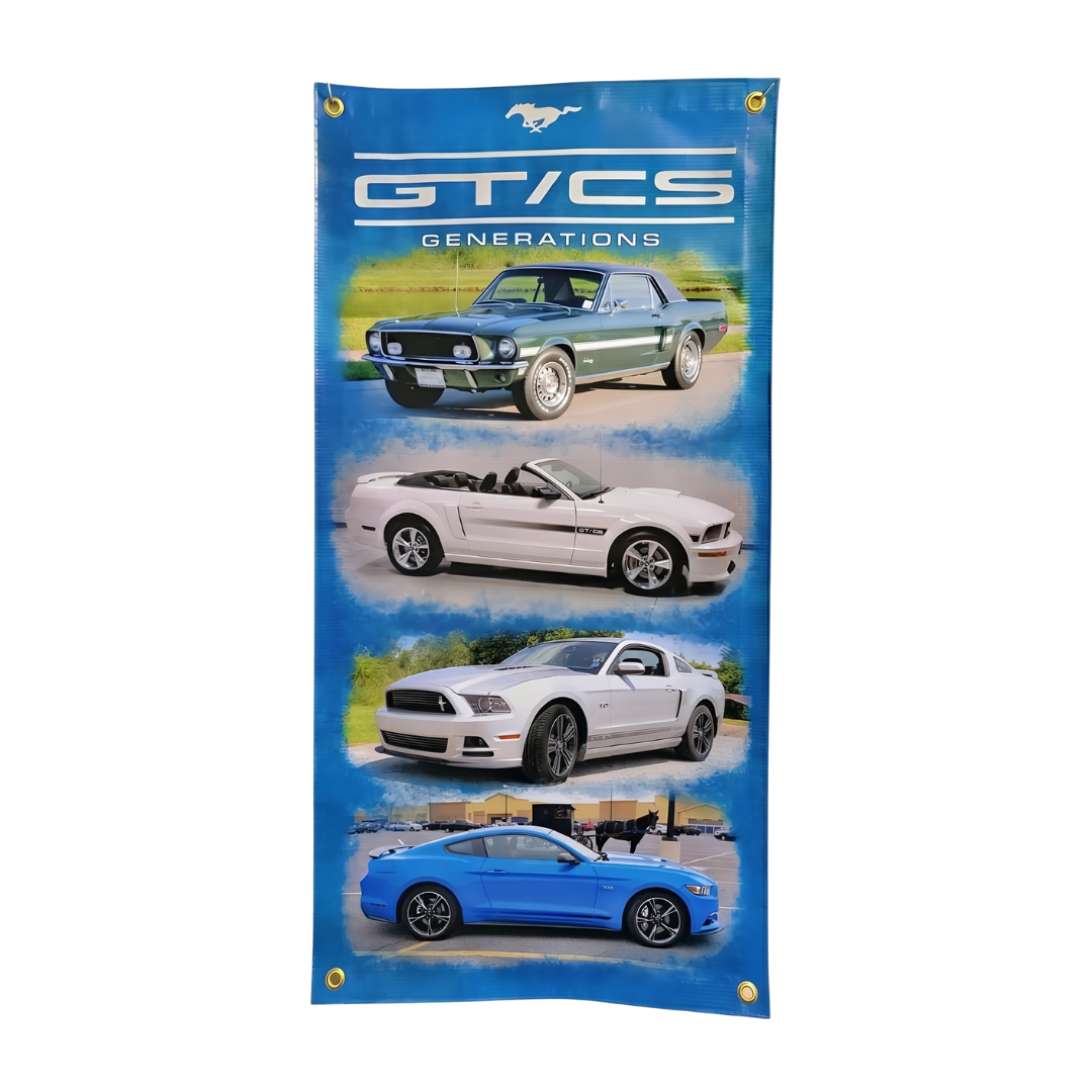 Mustang GT California Special (GT/CS) Generations Vinyl Banner - Ford Show Parts