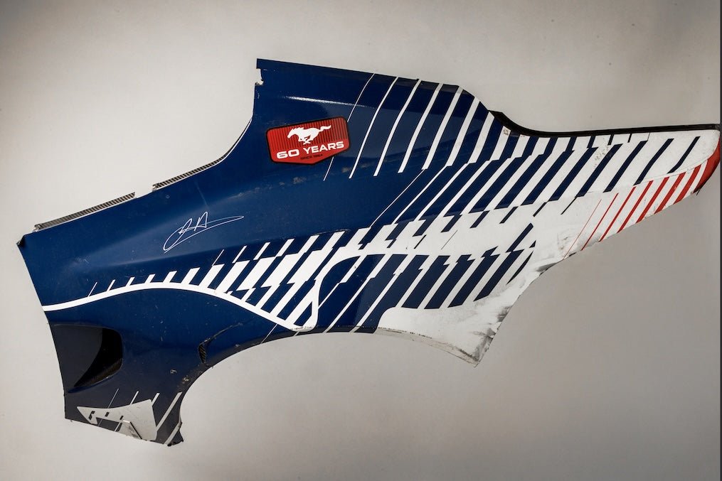 Race - Used 65 GT3 Quarter Panel Signed by Joey Hand - Ford Show Parts