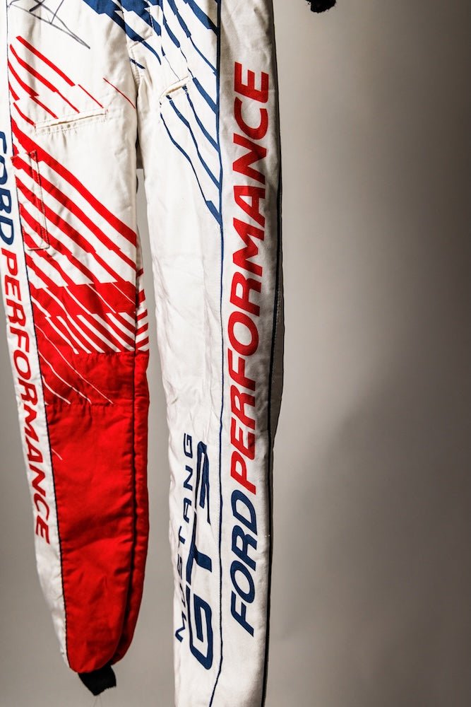 Race - Worn GT3 Mustang Suit Signed by Joey Hand - Ford Show Parts