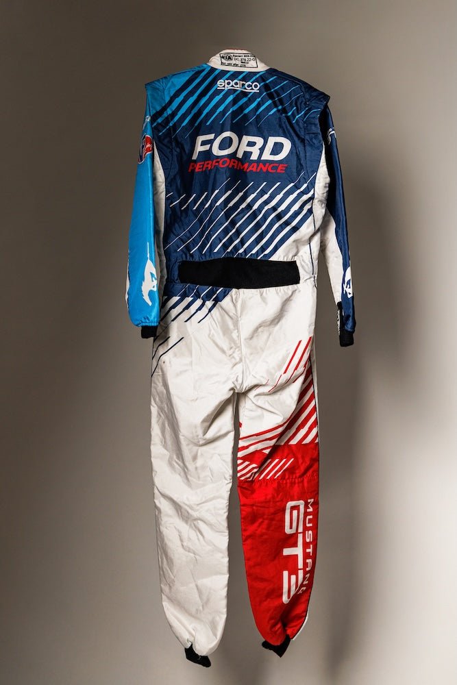 Race - Worn GT3 Mustang Suit Signed by Joey Hand - Ford Show Parts