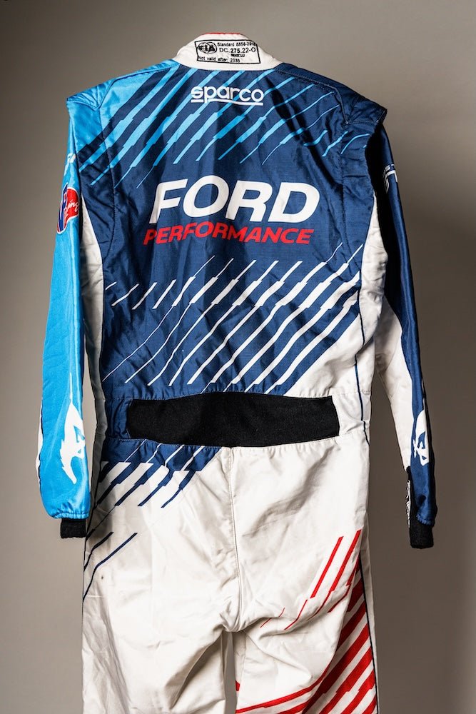 Race - Worn GT3 Mustang Suit Signed by Joey Hand - Ford Show Parts