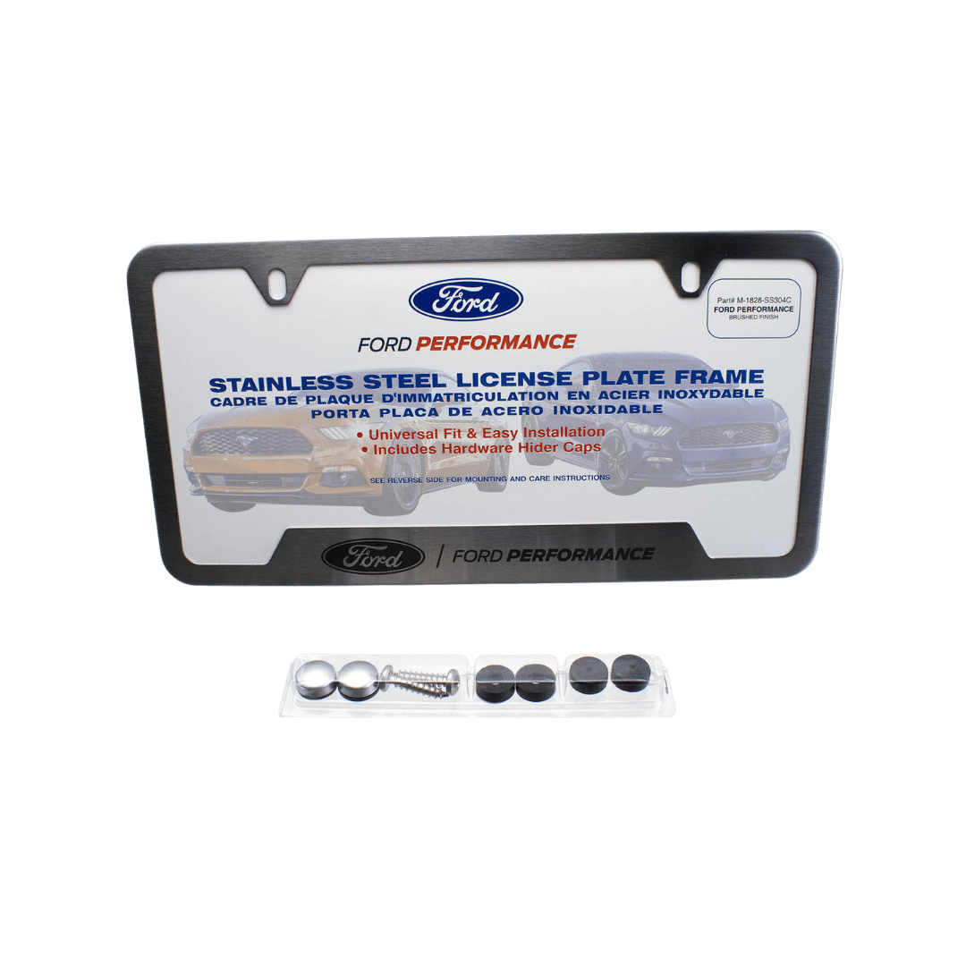Stainless Steel Ford Performance License Plate Frame - Ford Show Parts