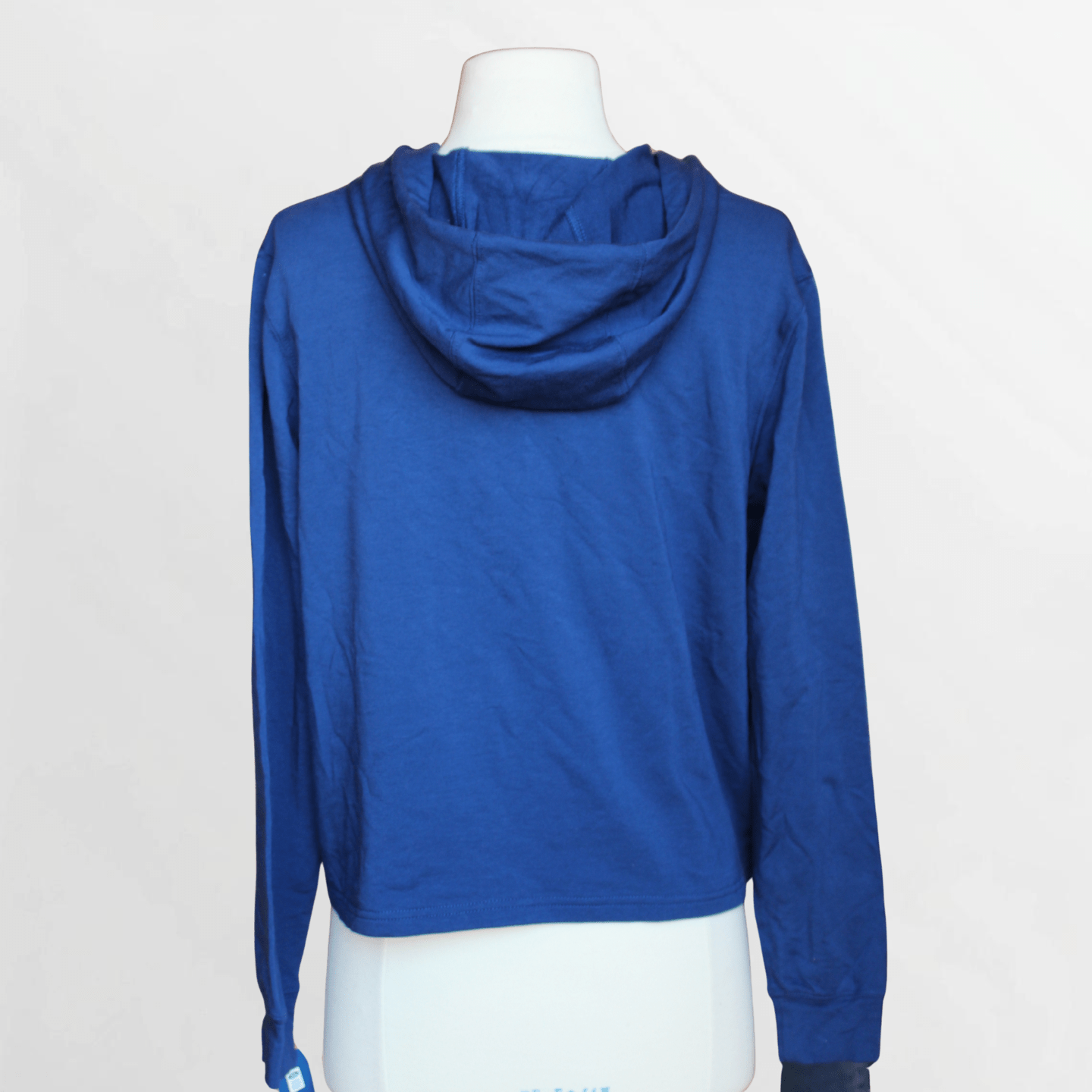 Women's Navy Mustang Script Hooded Tee - Ford Show Parts