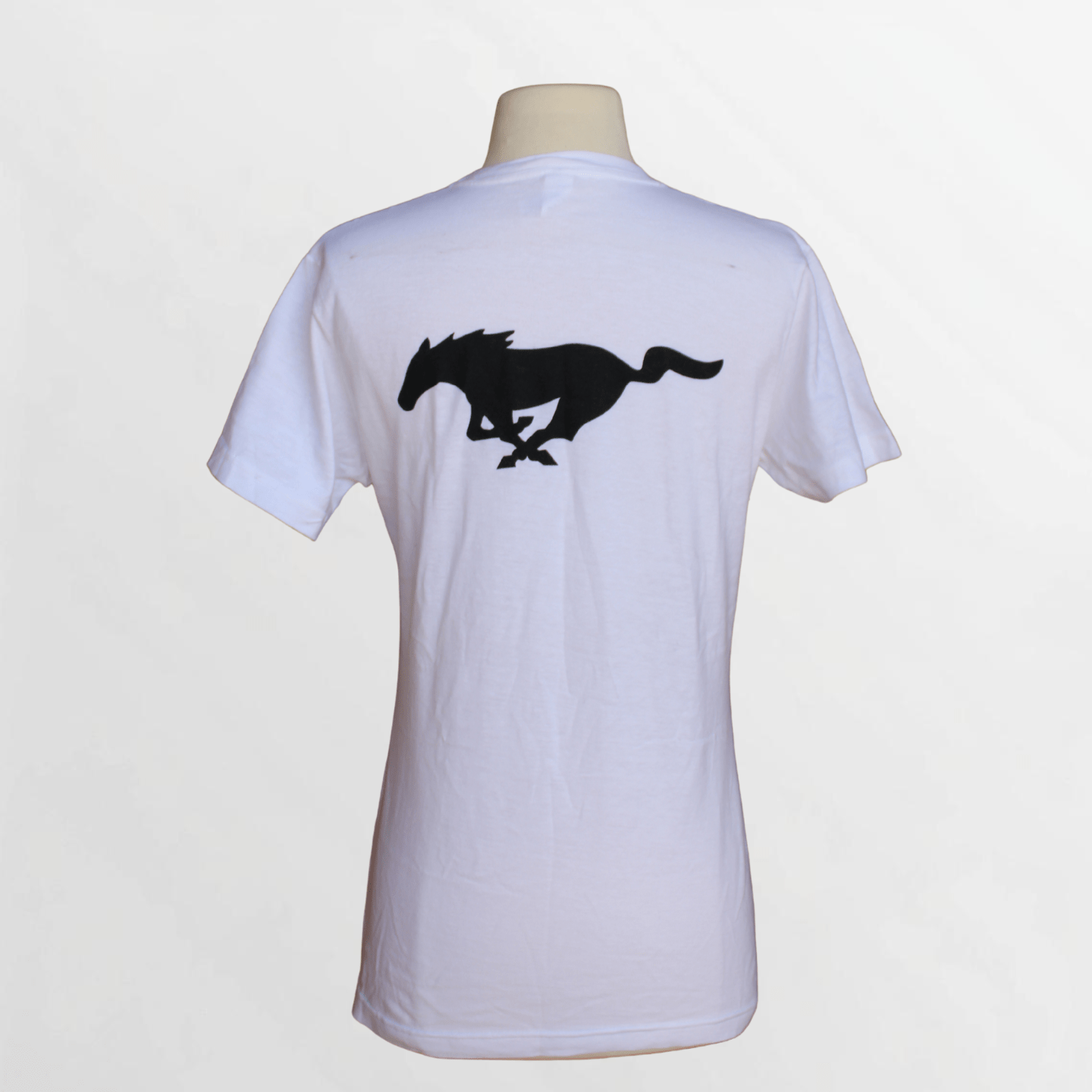 Women's White Mustang Unleashed Pony Tee - Ford Show Parts