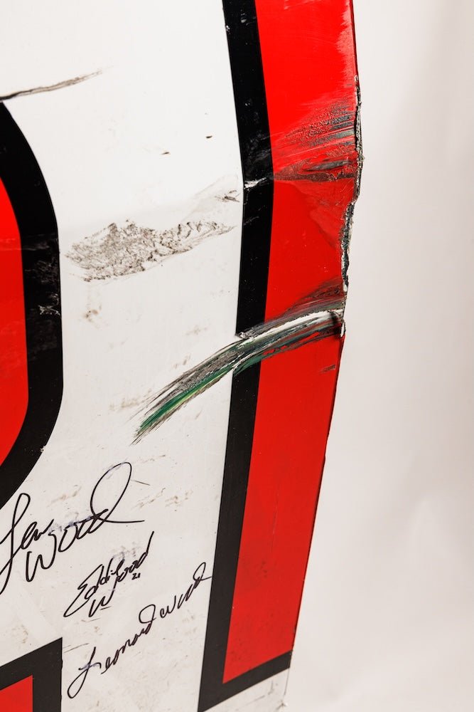 Wood Brothers Signed 21 Race - Used Number Panel - Ford Show Parts
