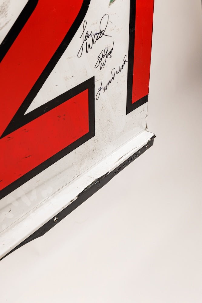 Wood Brothers Signed 21 Race - Used Number Panel - Ford Show Parts