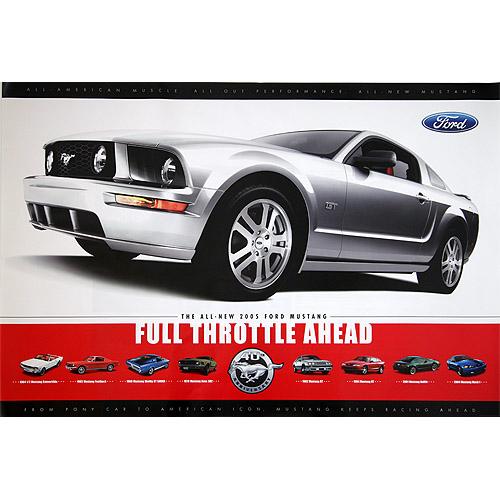 2005 Mustang GT Full Throttle Poster